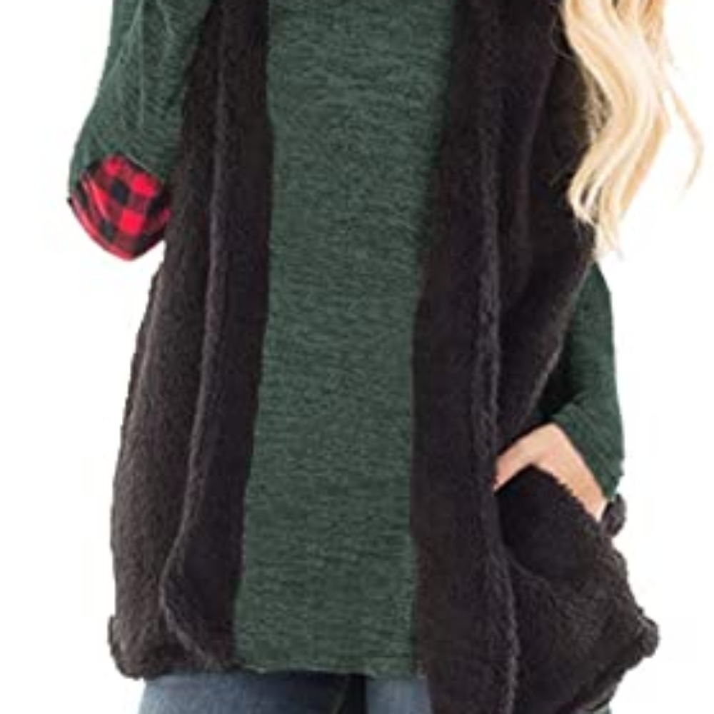 Long Sleeve Elbow Patchwork Tunic New - image 5